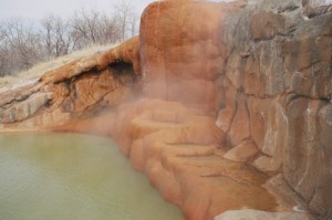 valentines camping in Mystic Hot Springs, Utah