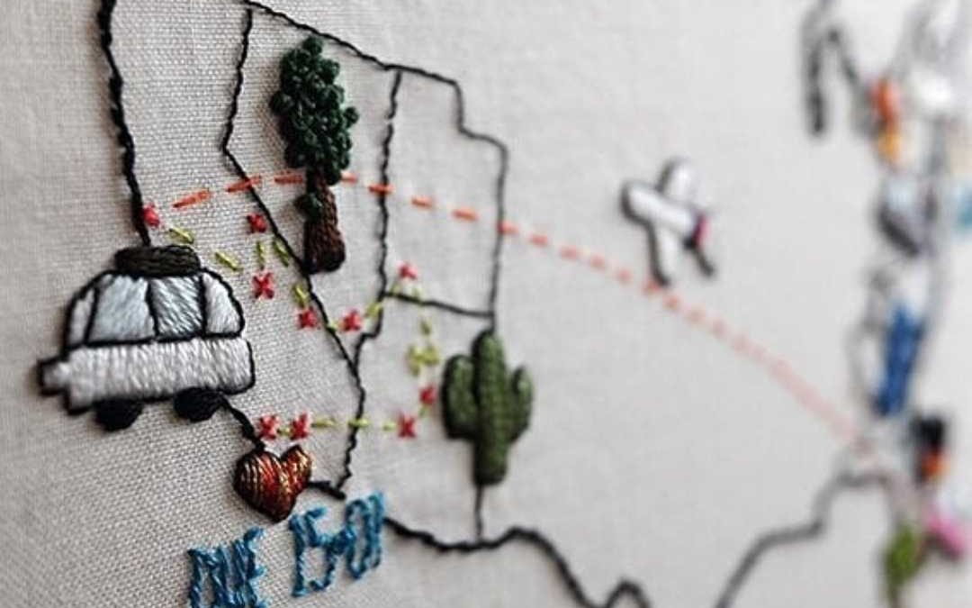Commemorative Map of our Lost Campers Vacation | Jenna Blyth
